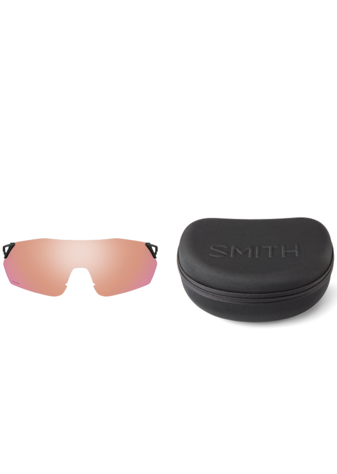 Smith Ruckus Bike Sunglasses Matte Black Cinder/ChromaPop Red Mirror/ChromaPop Contrast Rose