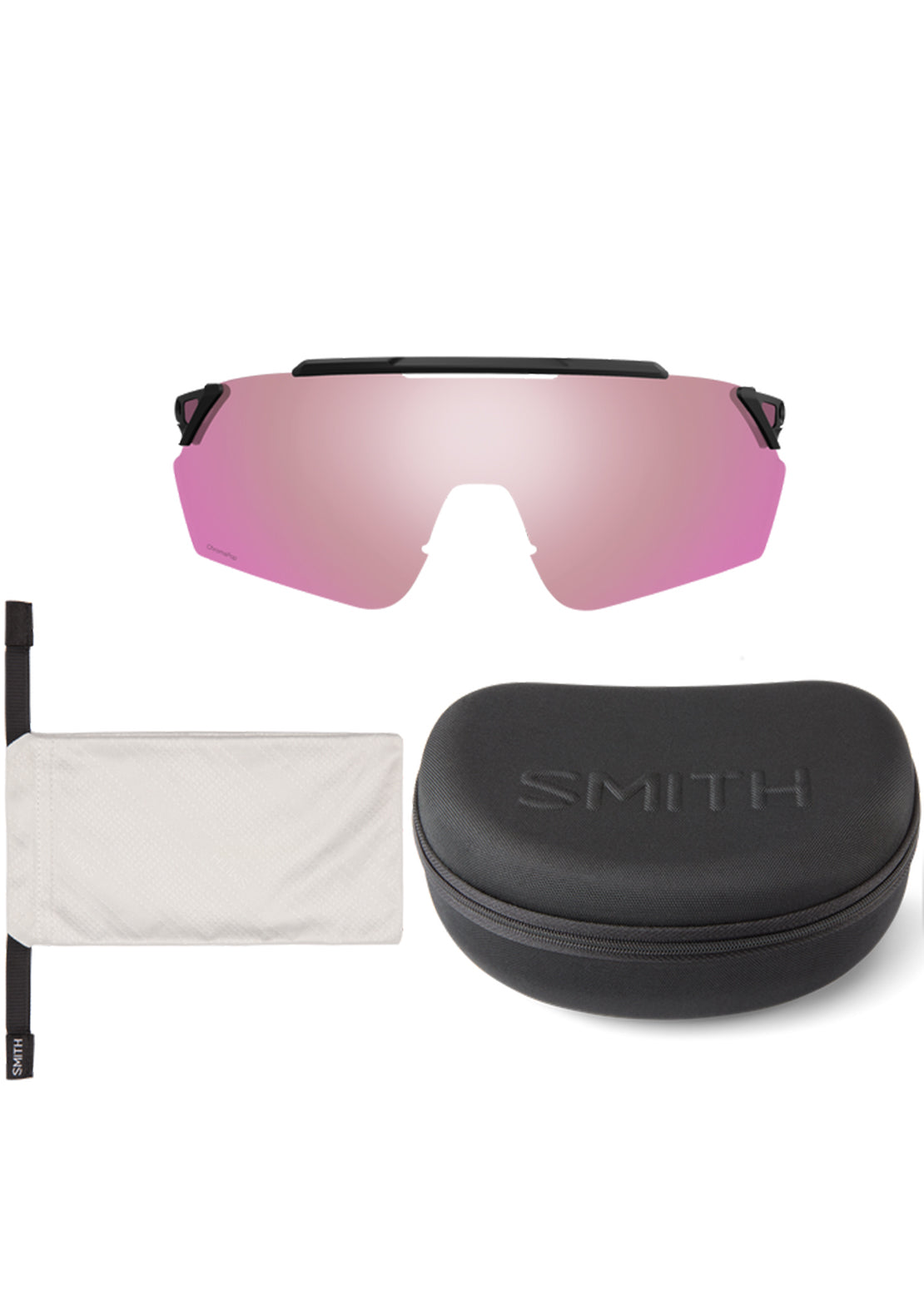 Smith Ruckus Bike Sunglasses Matte White/ChromaPop Red Mirror