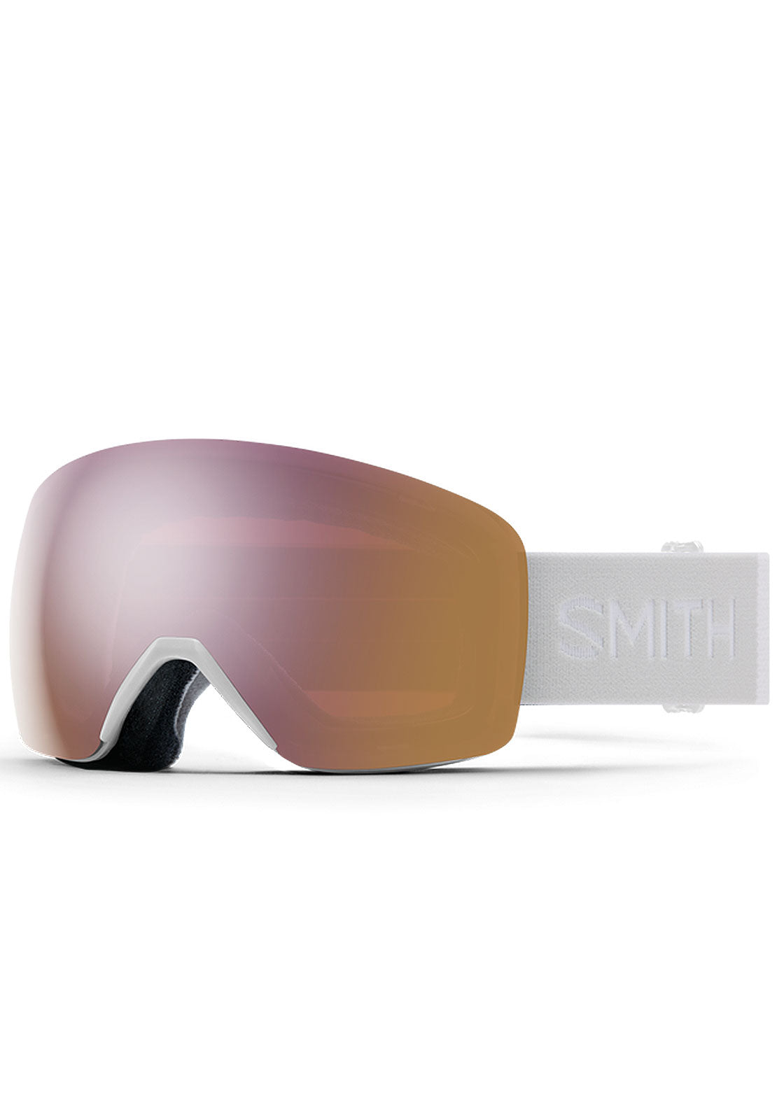 Smith Skyline Goggles White Vapor/ChromaPop Everyday Rose Gold Mirror