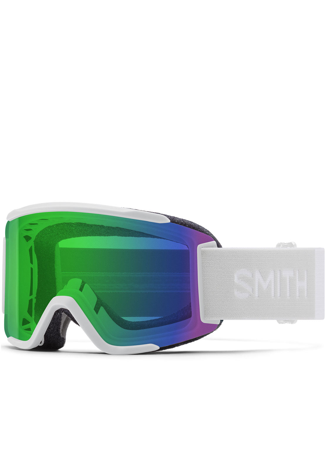 Smith Squad S Goggles White Vapor/ChromaPop Everyday Green Mirror