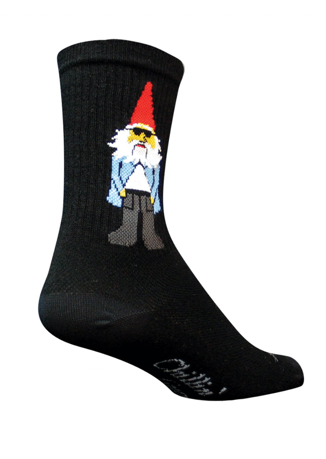 Sock Guy 6’’ Gnomies Crew Socks Black