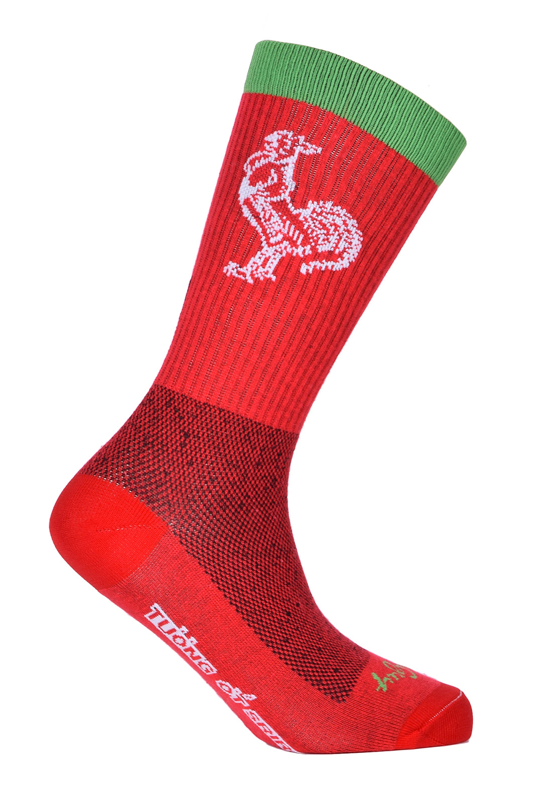 Sock Guy 6’’ Sriracha Crew Socks Red