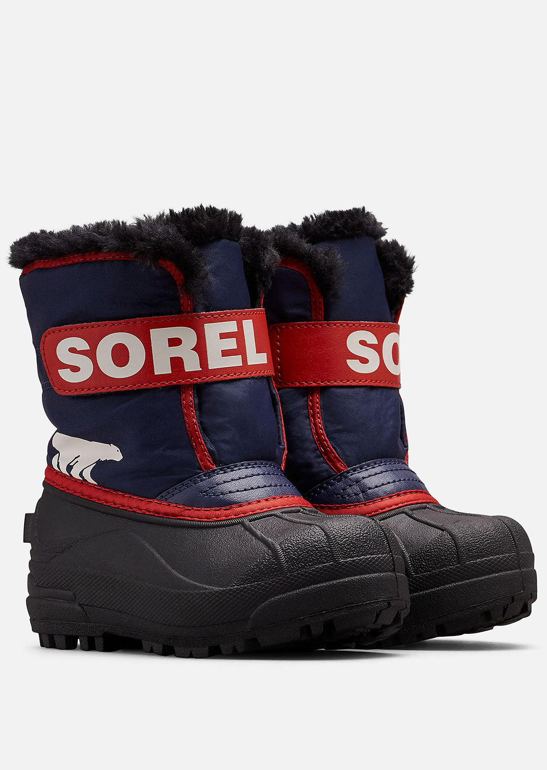 Sorel Infant Snow Commander Boots Nocturnal/Sail Red