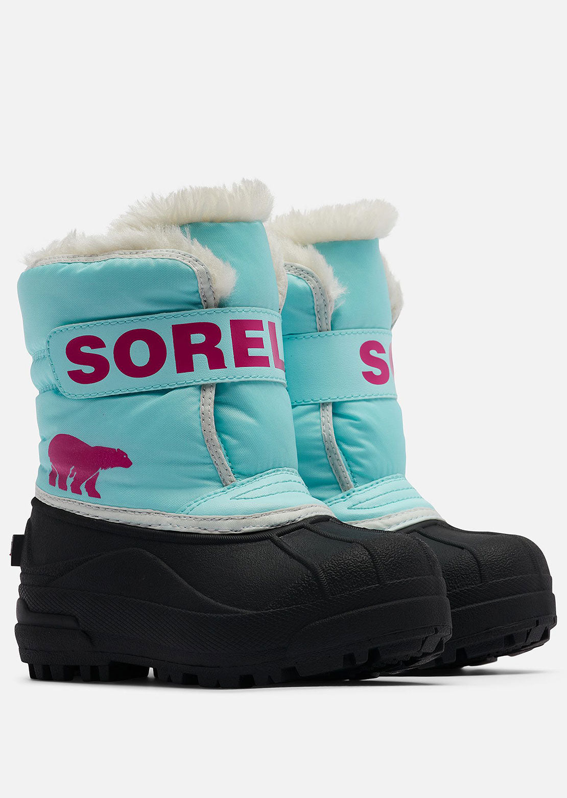 Sorel Infant Snow Commander Boots Ocean Surf/Cactus Pink