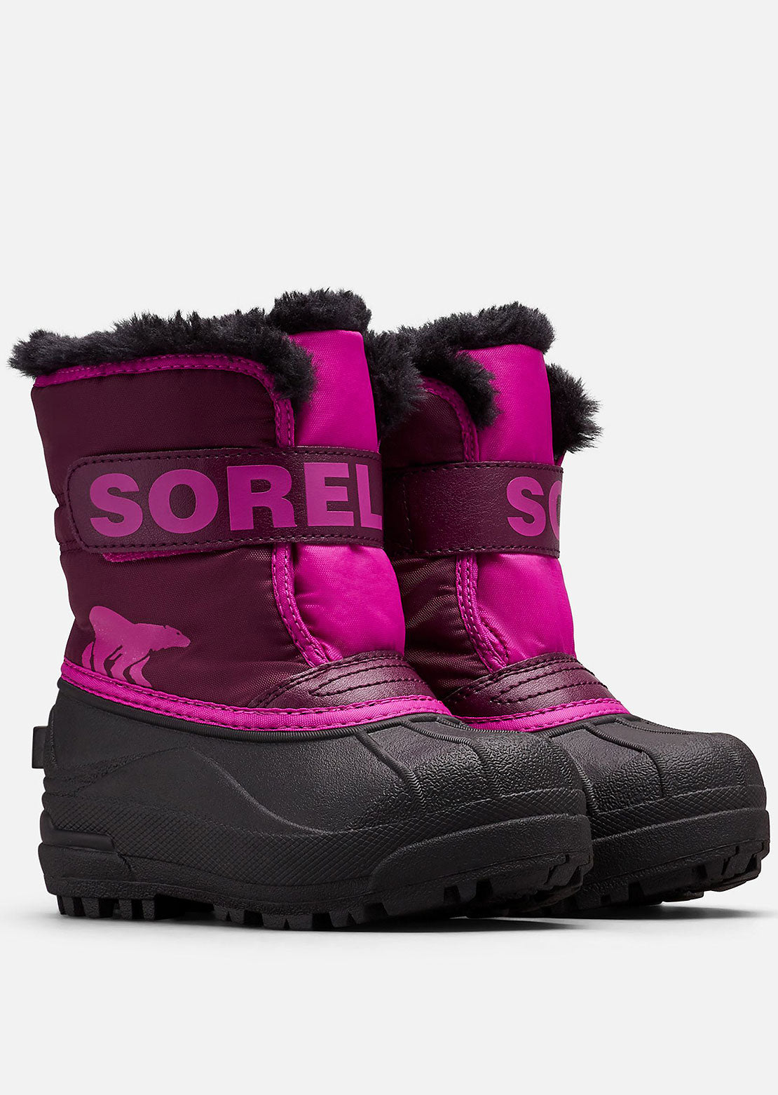 Sorel Infant Snow Commander Boots Purple Dahlia/Groovy Pink