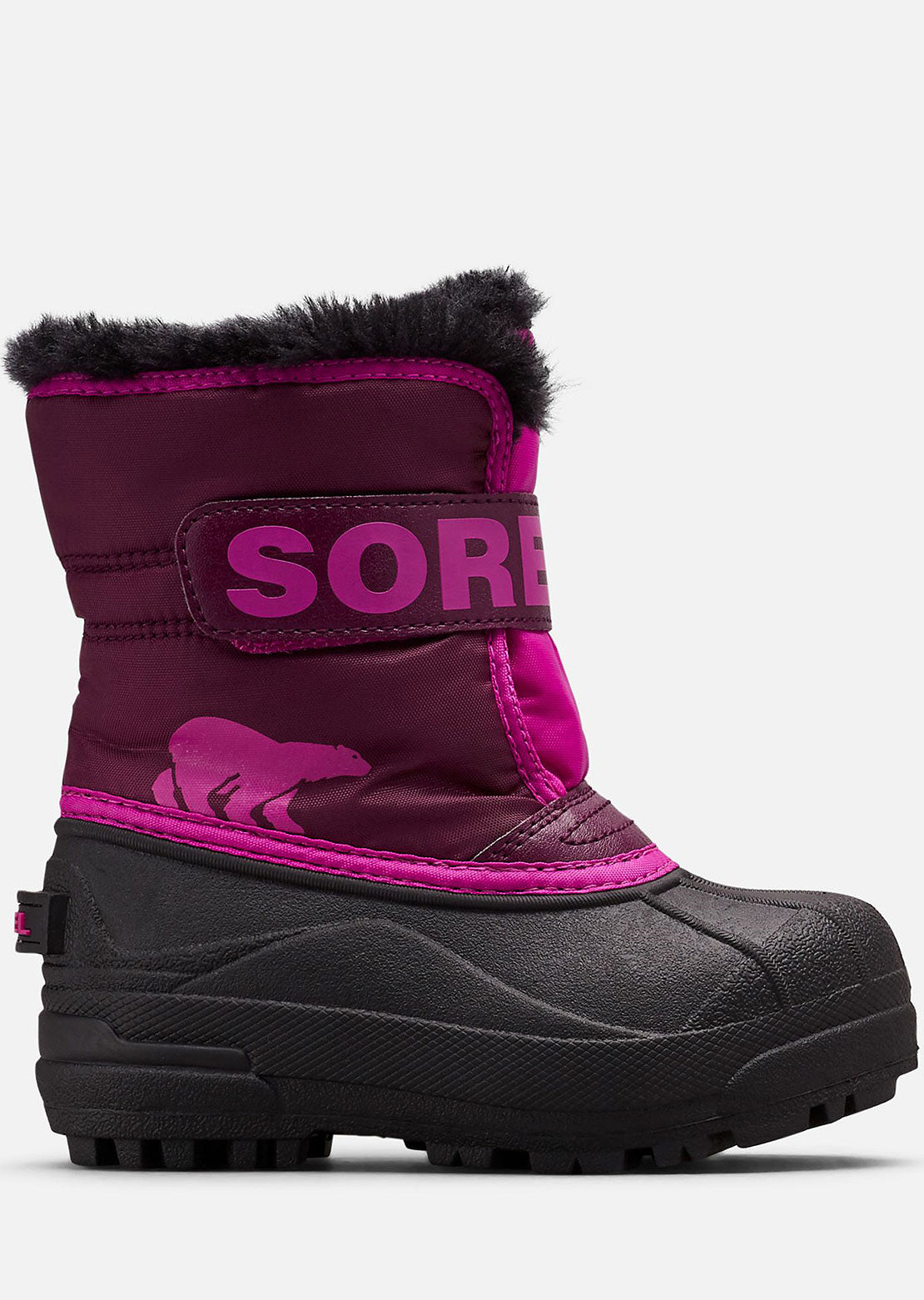 Sorel Infant Snow Commander Boots Purple Dahlia/Groovy Pink