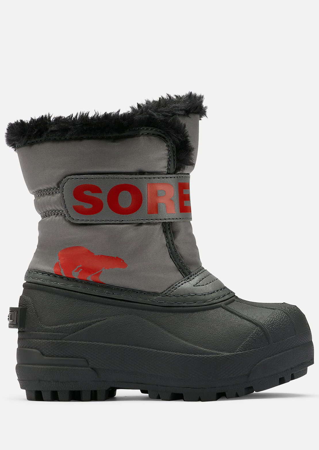 Sorel Infant Snow Commander Boots Quarry/Cherrybomb