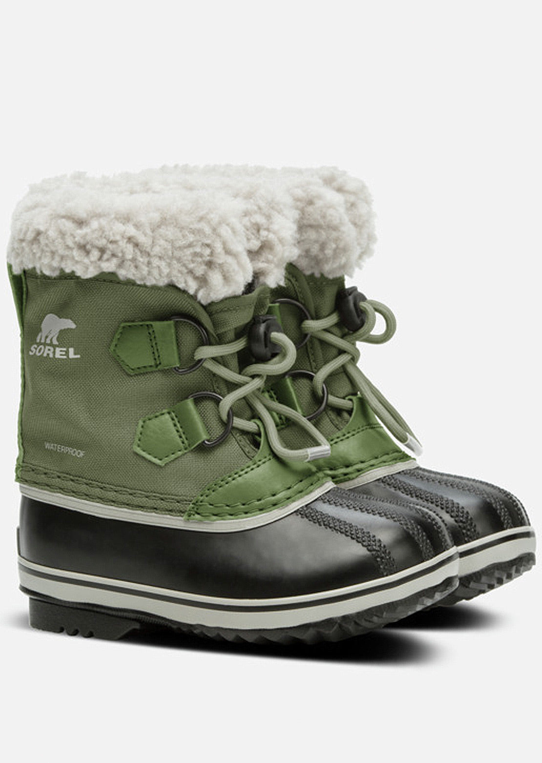 Sorel Infant Yoot PAC Nylon Waterproof Boots Hiker Green