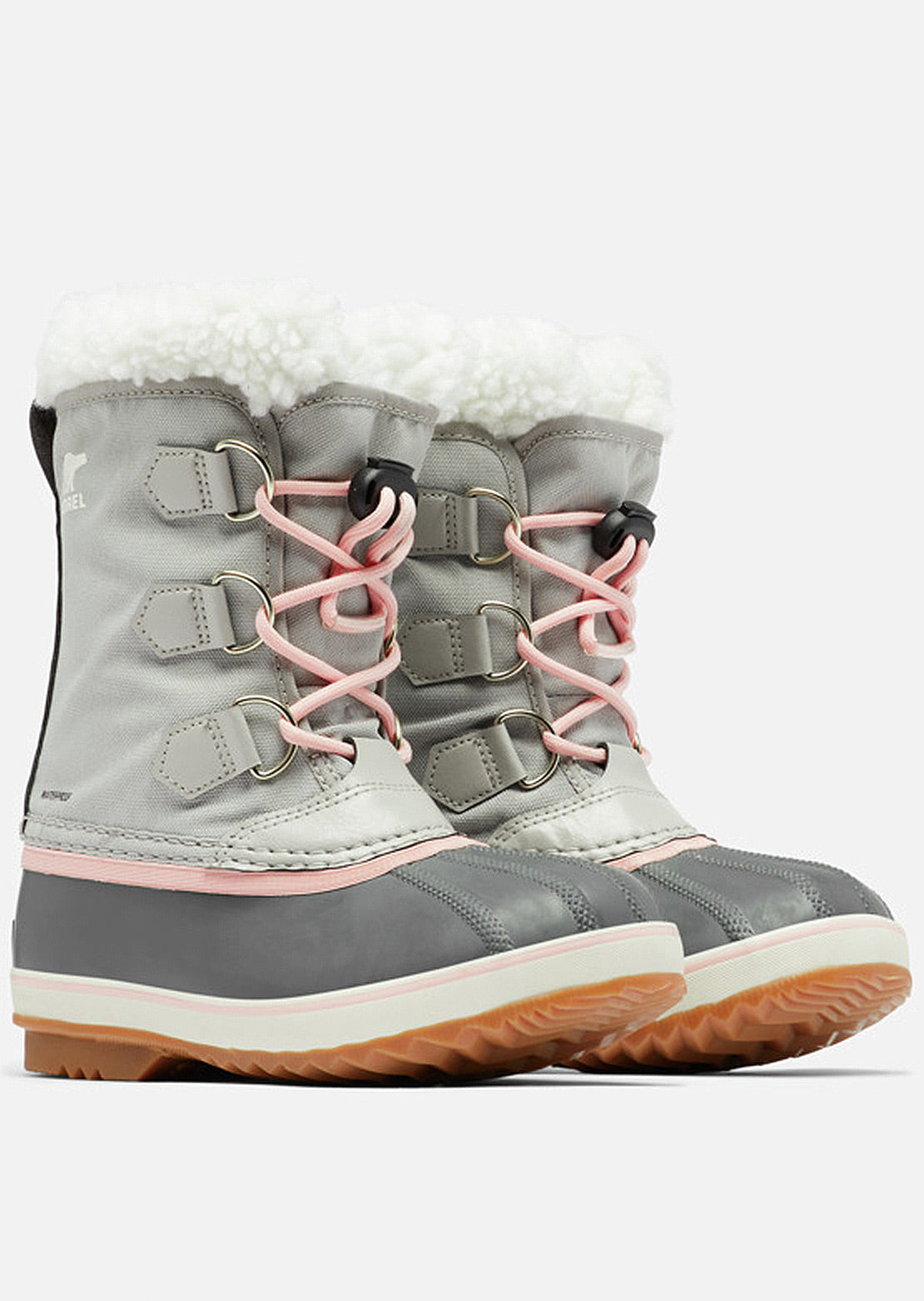 Sorel Junior Yoot PAC Nylon Winter Boots Dove/Gum 2