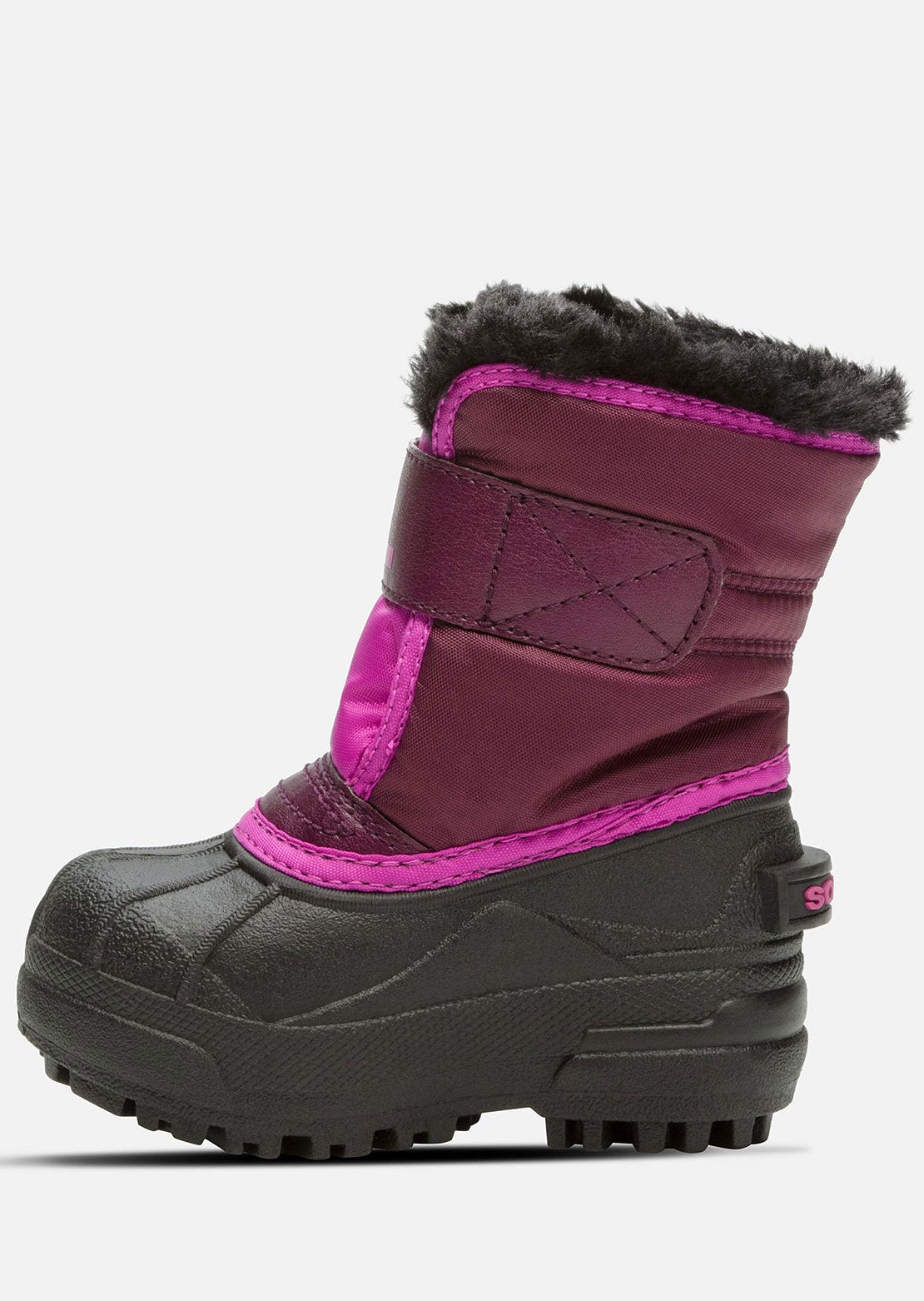 Sorel Toddler Snow Commander Winter Boots Purple Dahlia/Groovy Pink