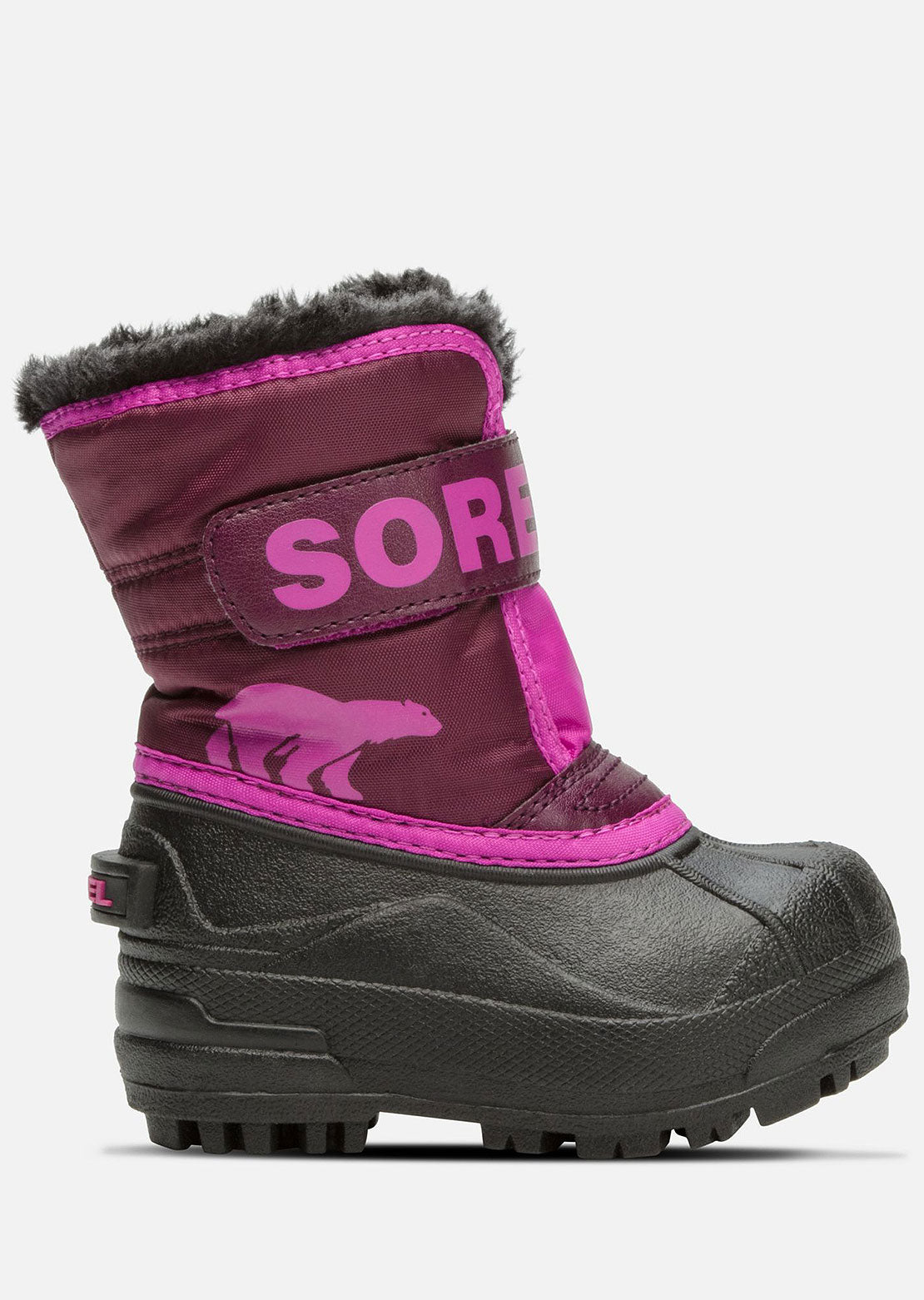 Sorel Toddler Snow Commander Winter Boots Purple Dahlia/Groovy Pink
