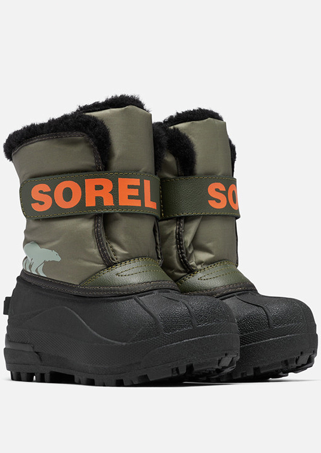 Sorel Toddler Snow Commander Winter Boots Stone Green/Alpine Tundra