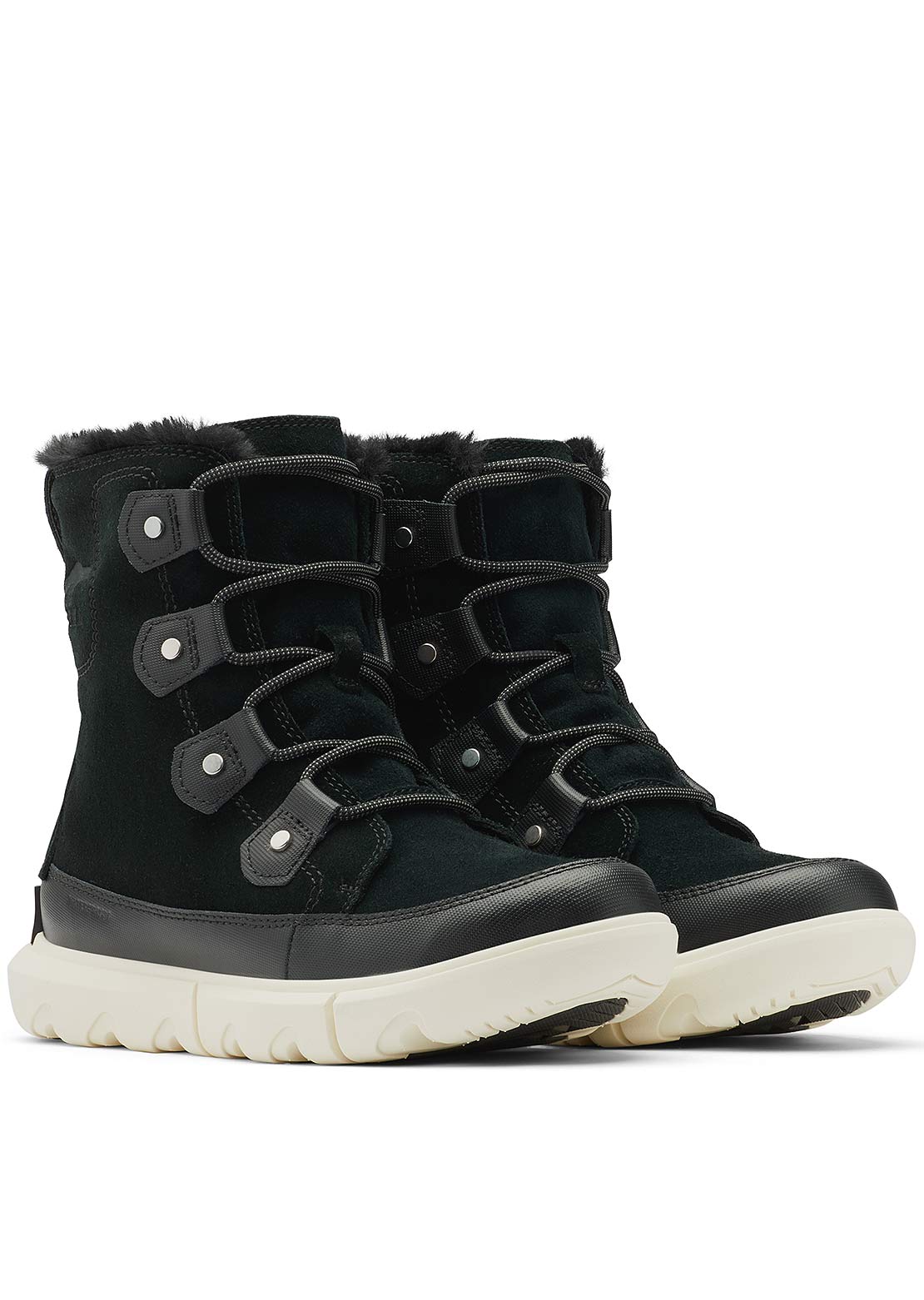 Sorel Women&#39;s Explorer II Joan Winter boots Fawn Black