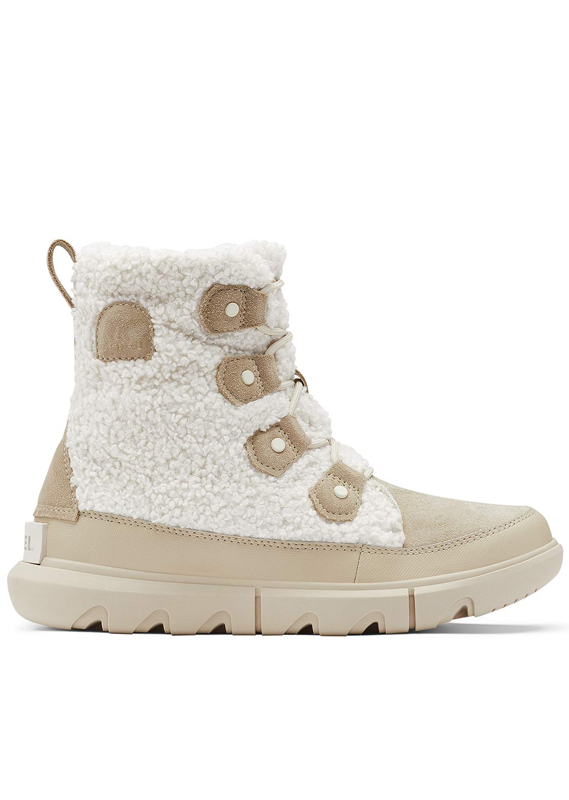 Sorel Women&#39;s Explorer II Joan Cozy Winter Boots Ancient Fossil &amp; Sea Salt