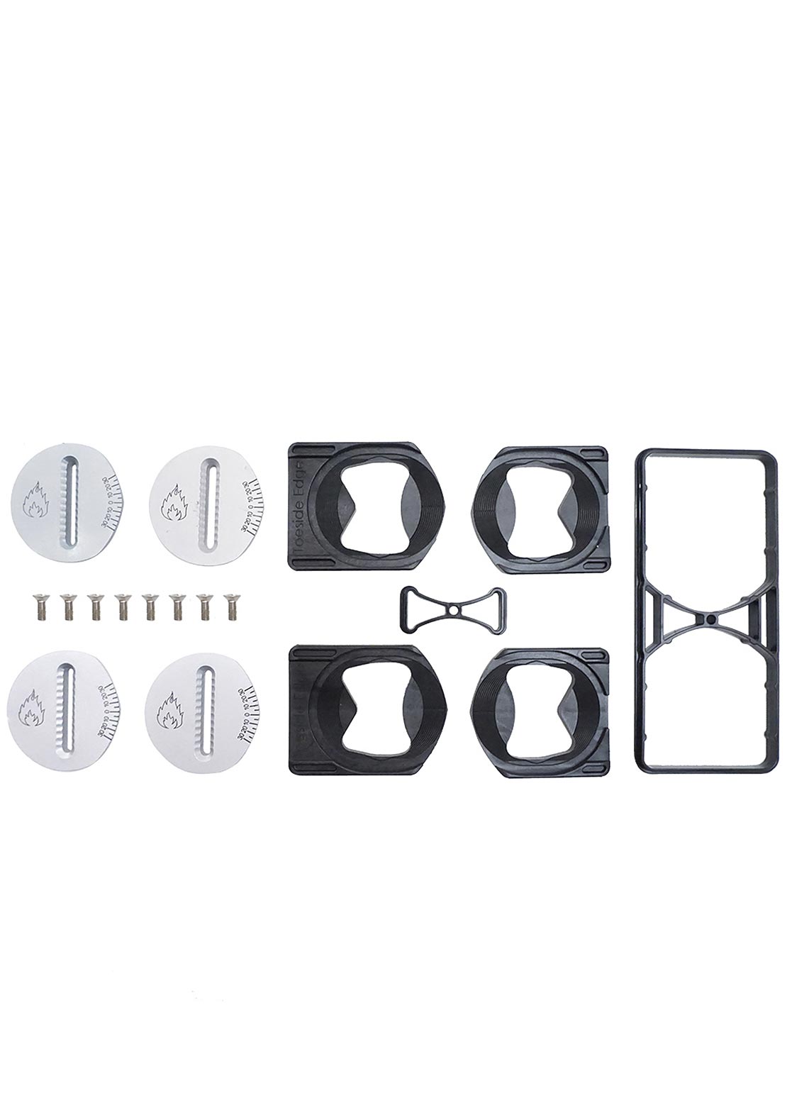Spark Solid Snowboard Canted Pucks Black