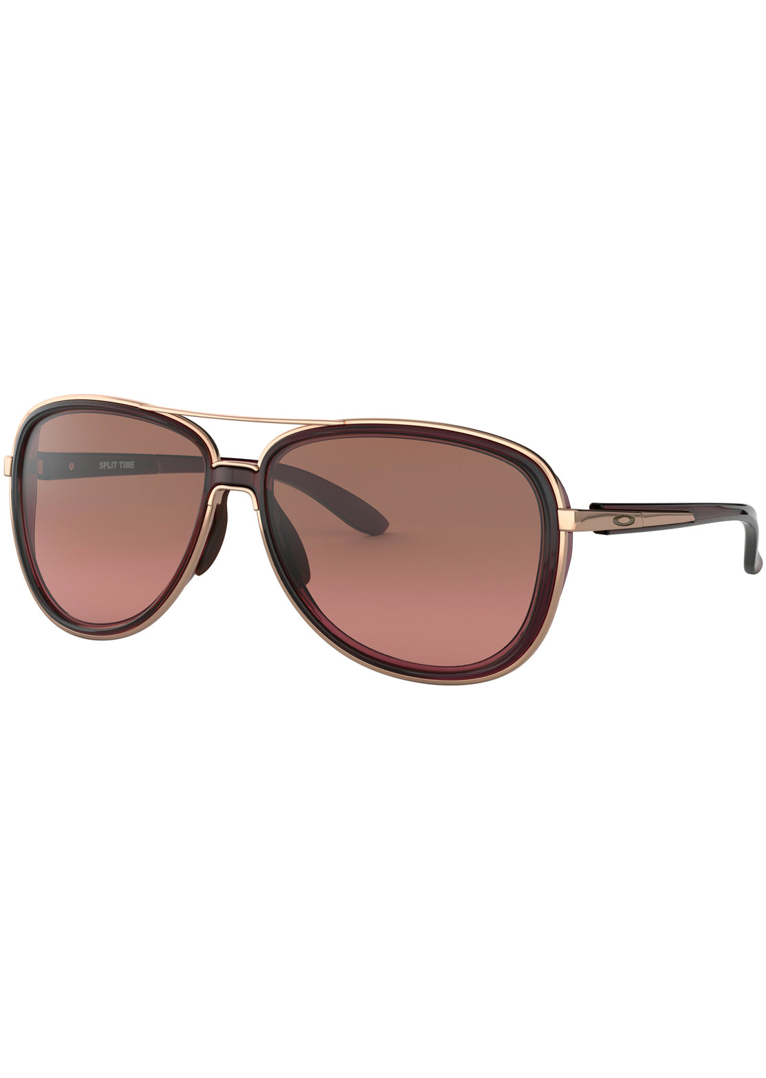 Oakley Women&#39;s Split Time Sunglasses Crystal Raspberry/Rose Gold/G40 Black Gradient