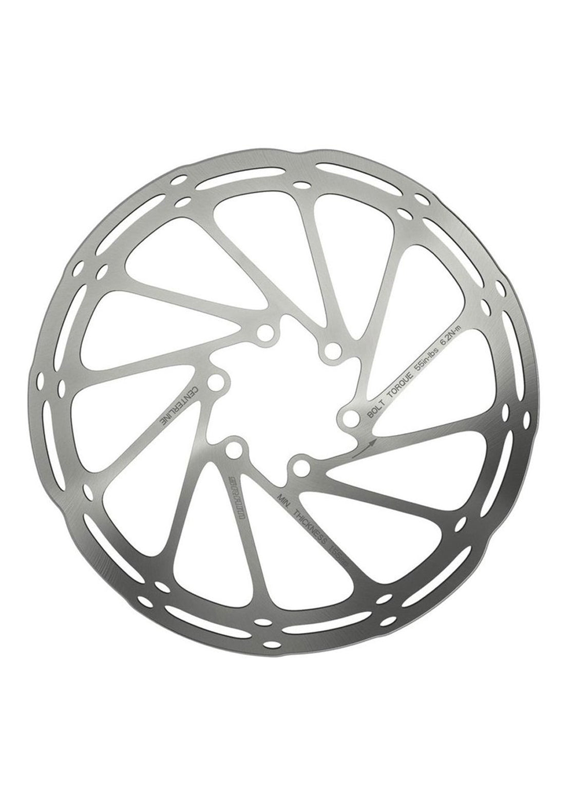 SRAM Centerline 6-Bolts Round Disc Brake Rotor Silver
