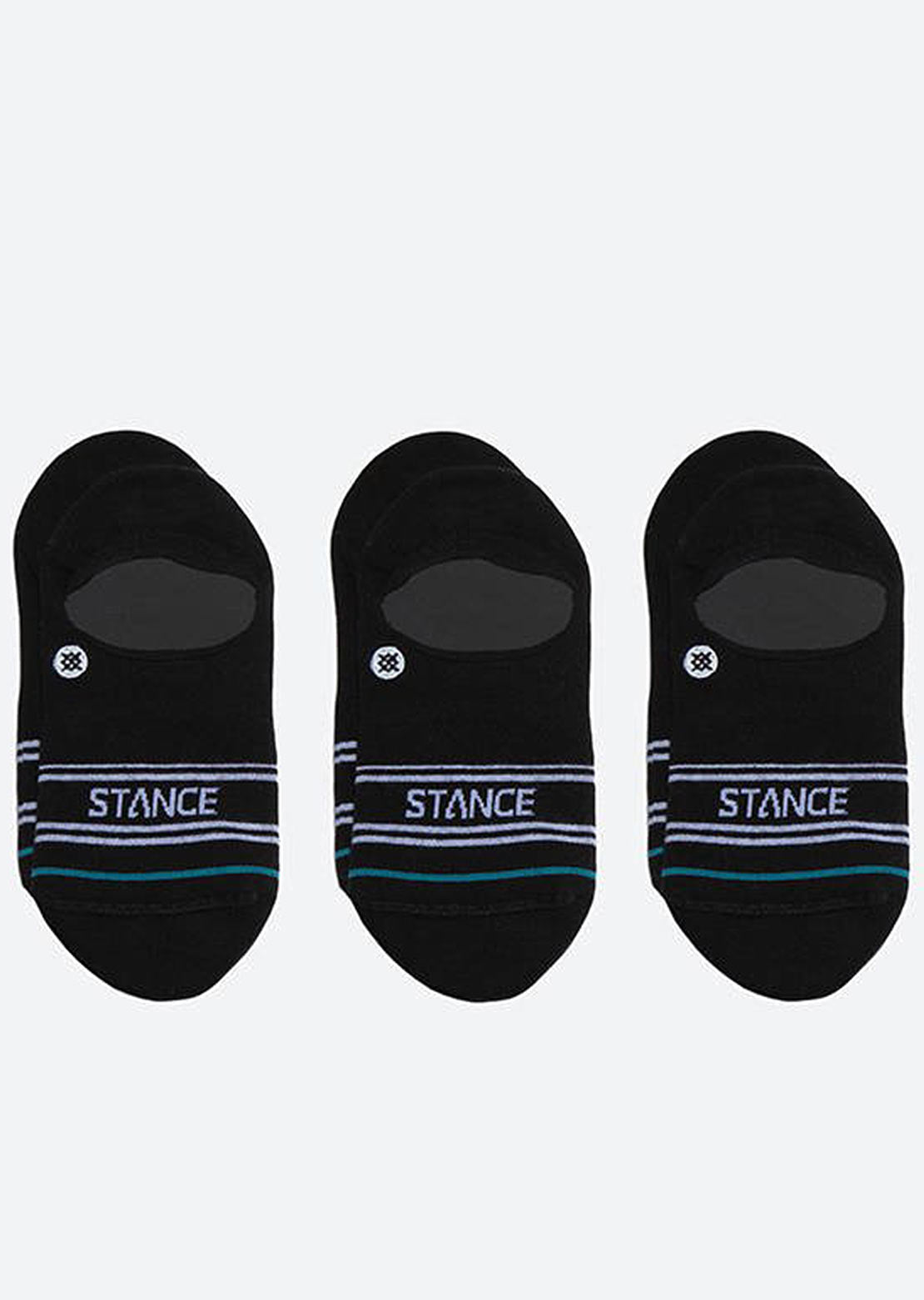 Stance Basic 3 Pack No Show Socks Black