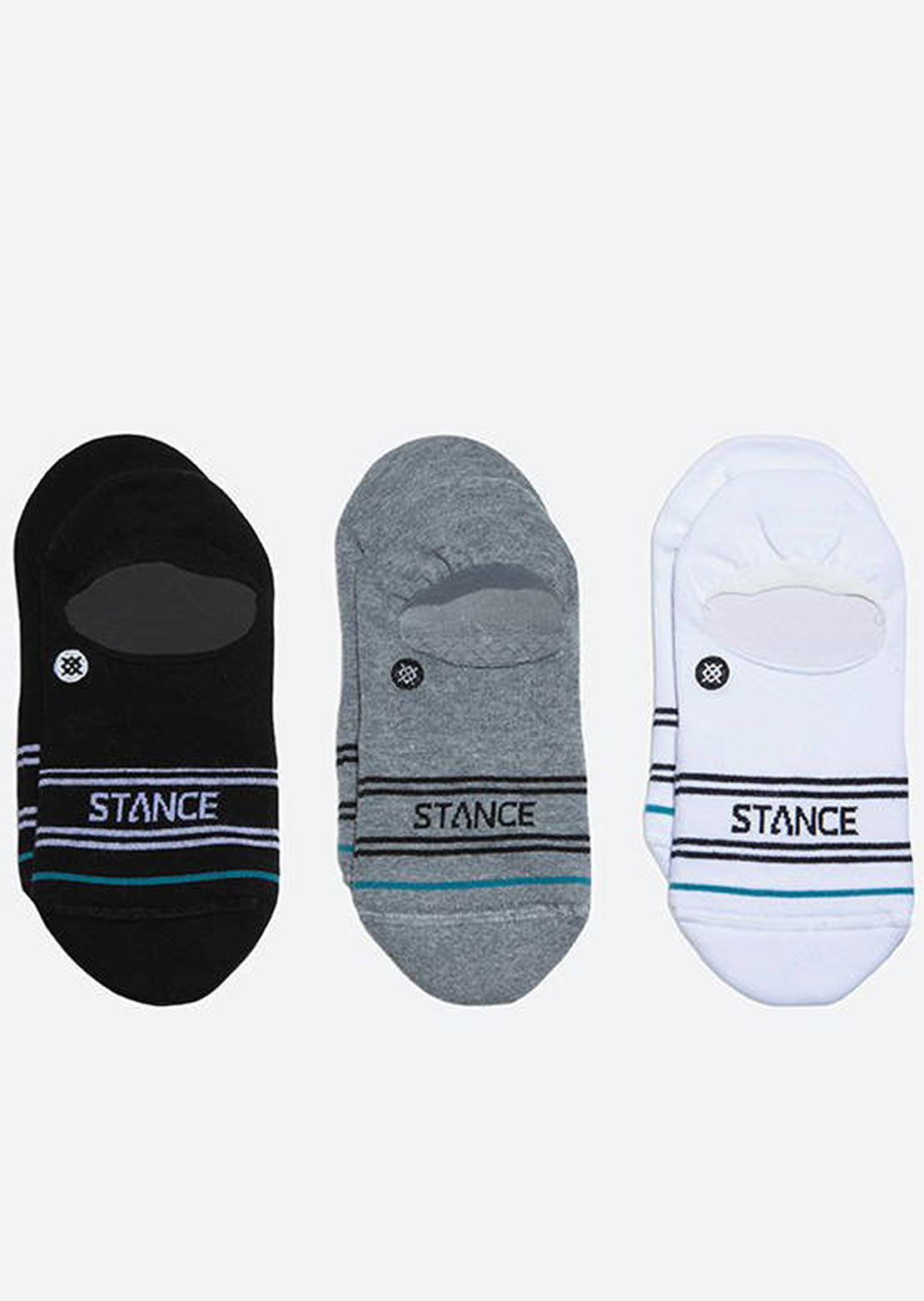 Stance Basic 3 Pack No Show Socks Multi
