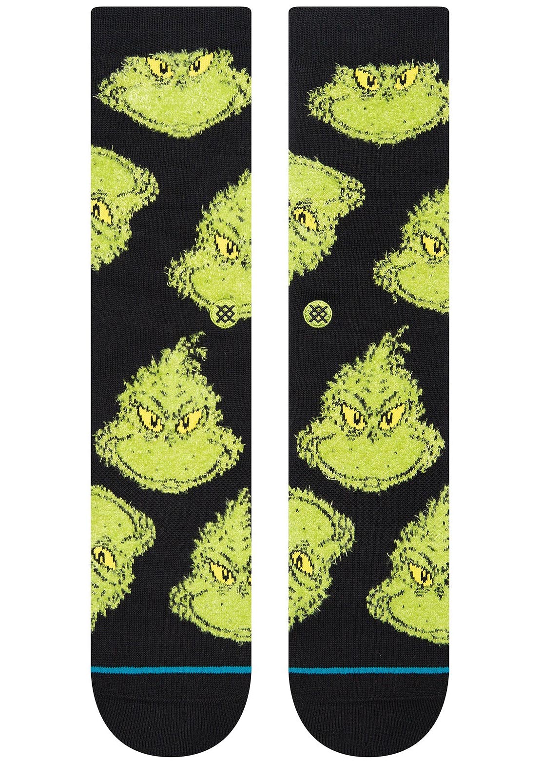 Stance Unisex FTP Grinch Mean One Socks Black