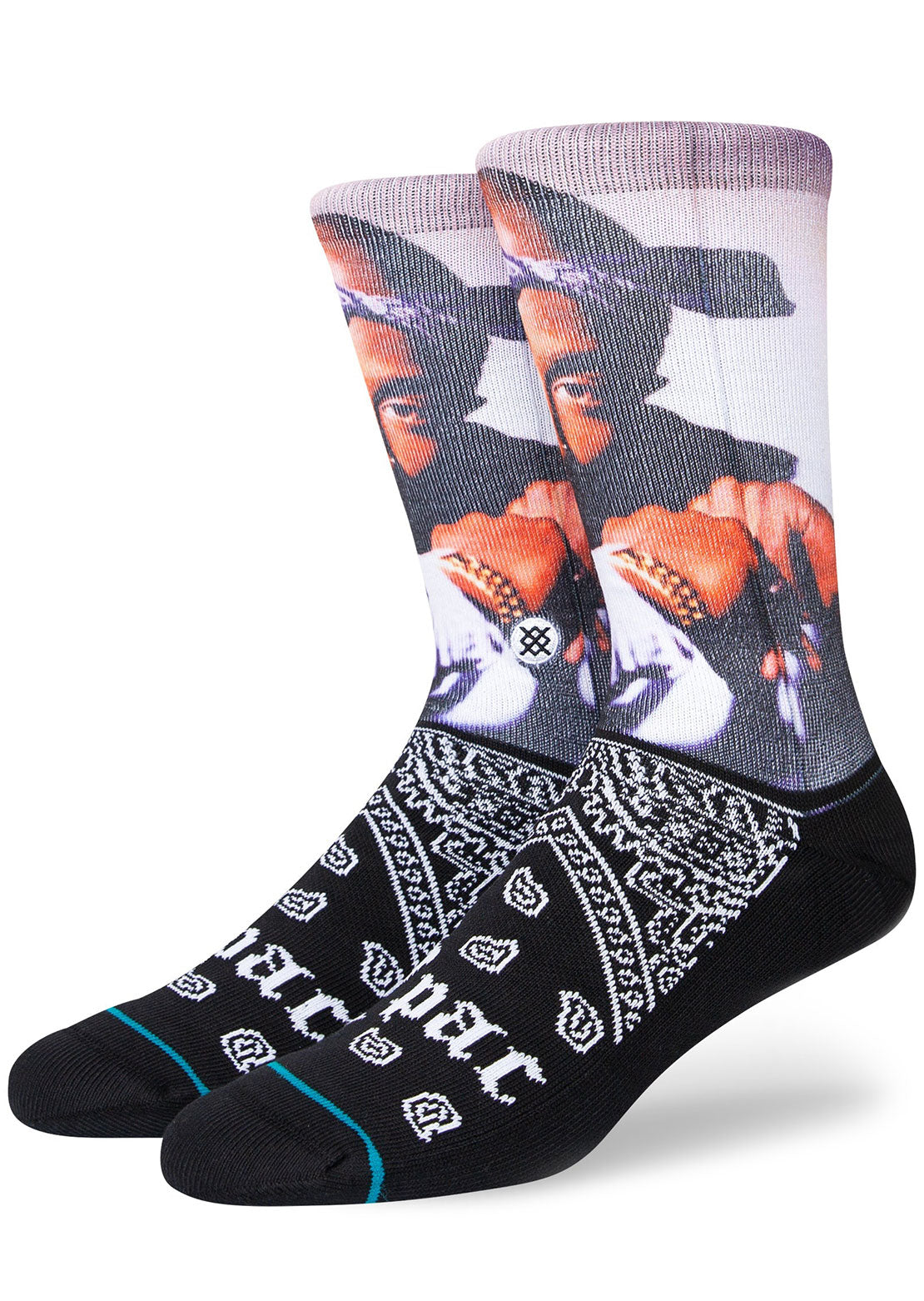 Stance Unisex Msp Tupac Makaveli Socks Black