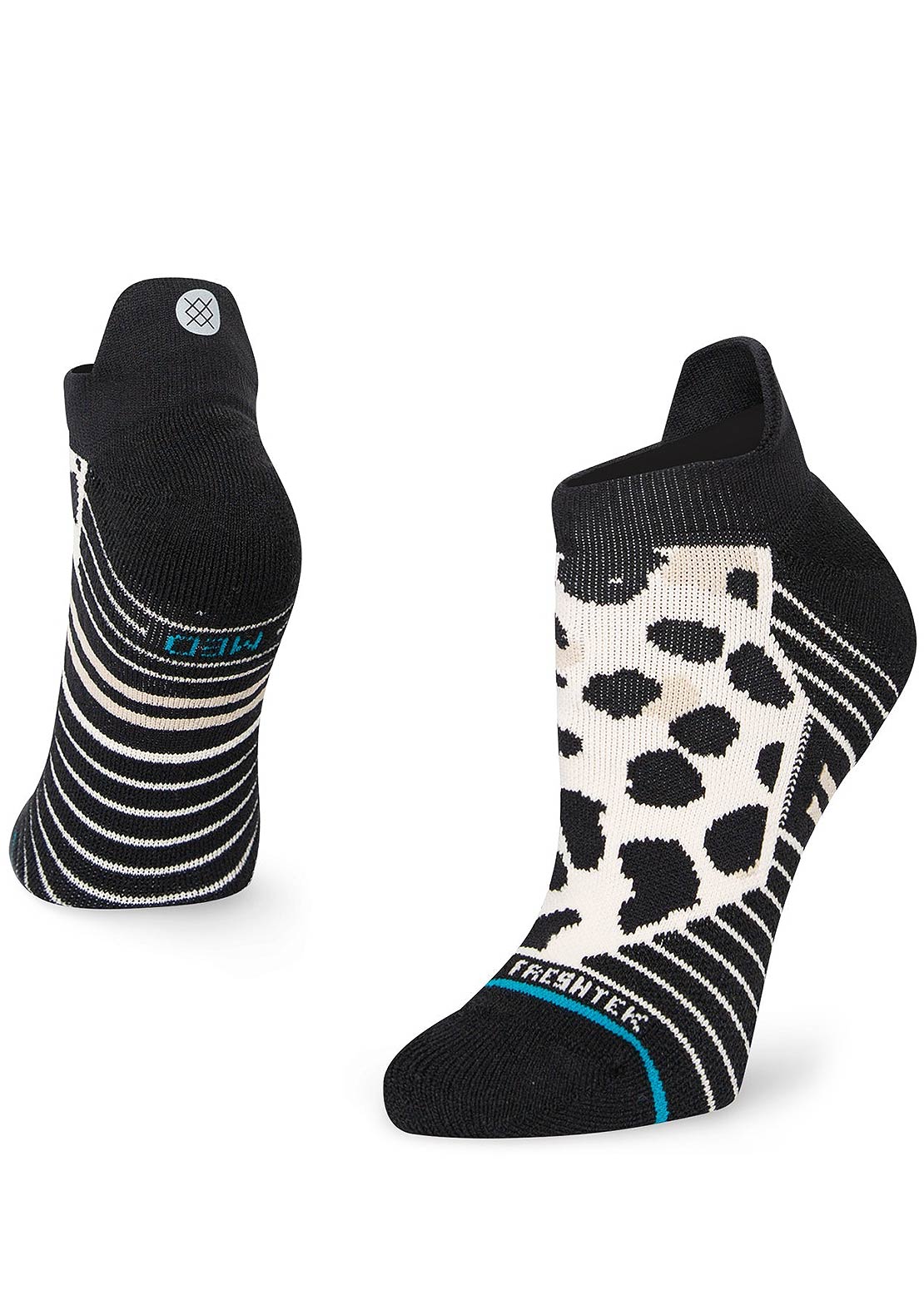 Stance Women&#39;s Athletic Spot Check Tab Socks Leopard