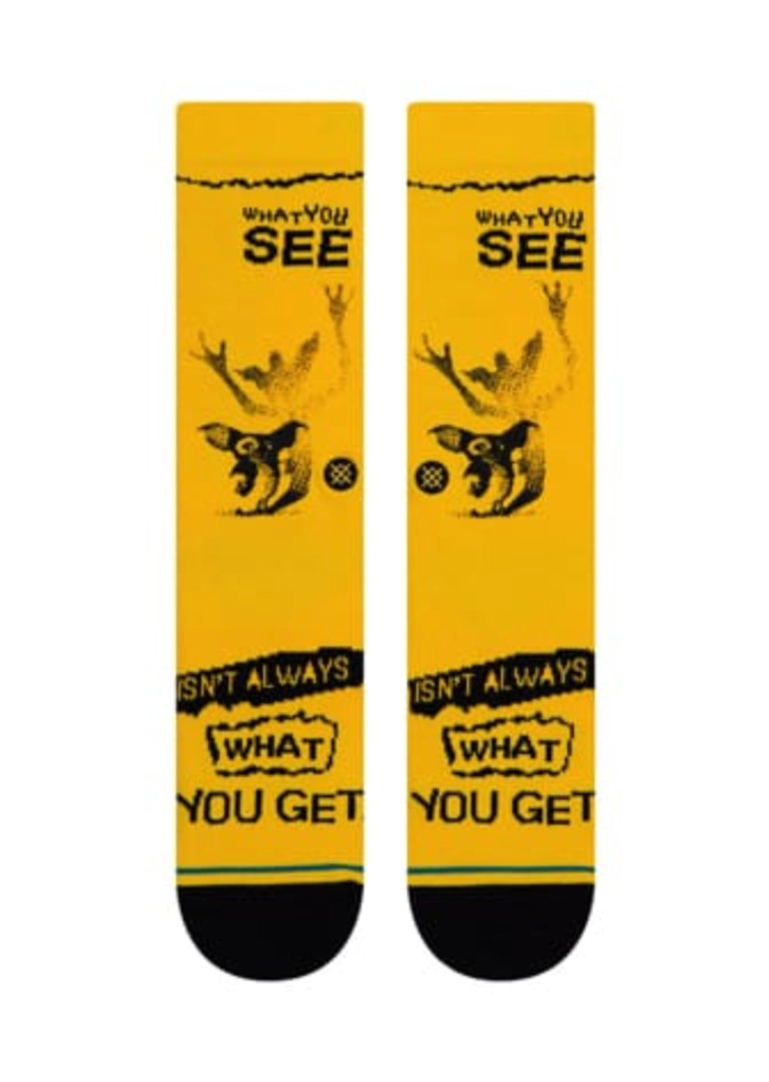 Stance X Gremlins Unisex Life What You Get Socks Yellow