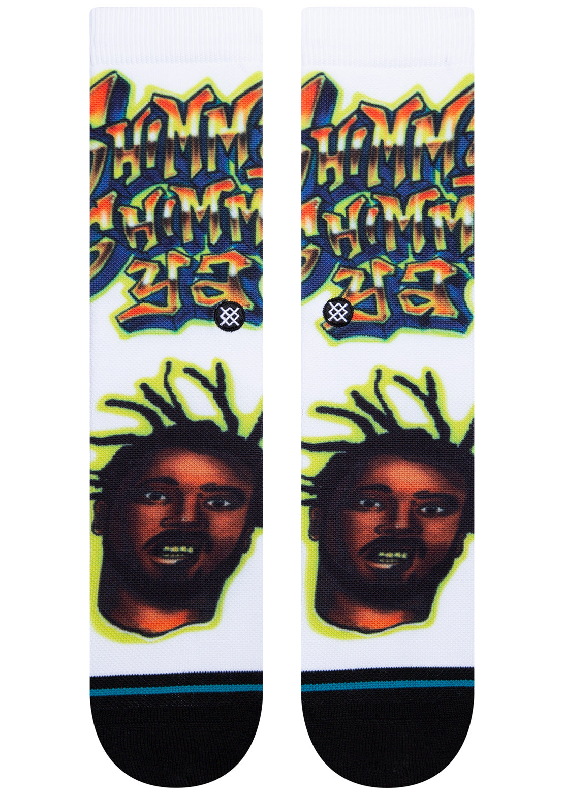 Stance x ODB Unisex Shimmy Shimmy Ya Socks White