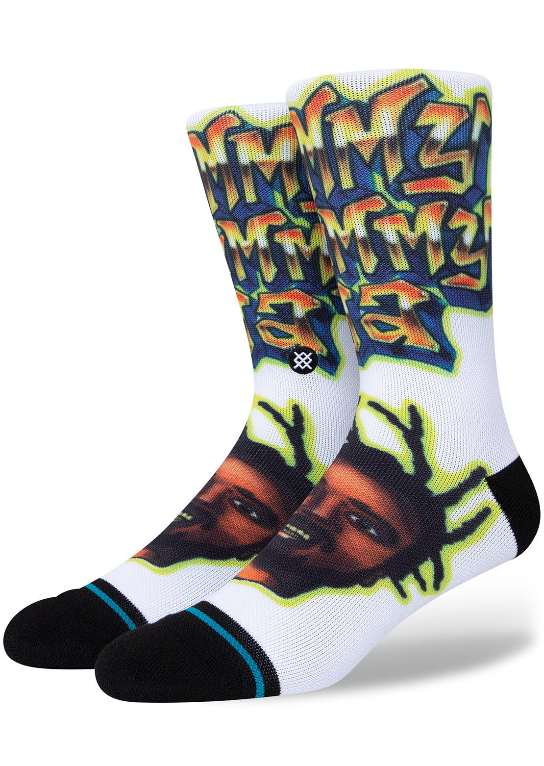 Stance x ODB Unisex Shimmy Shimmy Ya Socks White