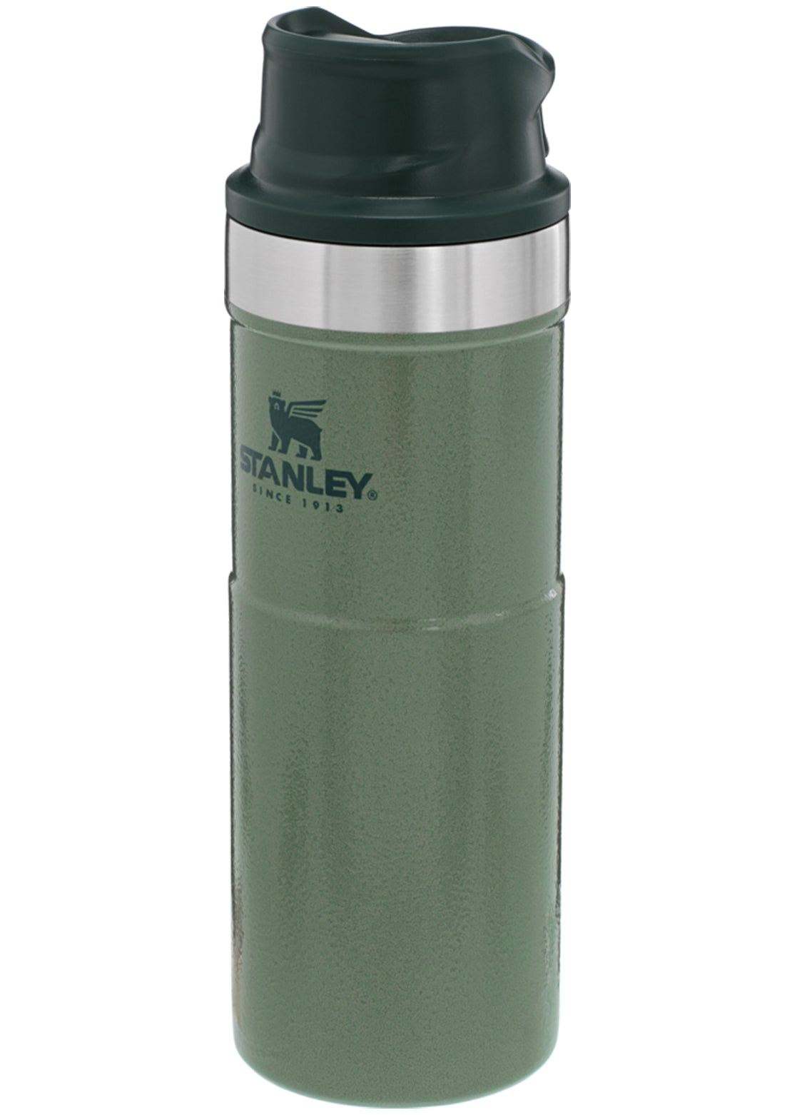 Stanley Classic Trigger-Action 16 Oz Travel Mug Hammertone Green