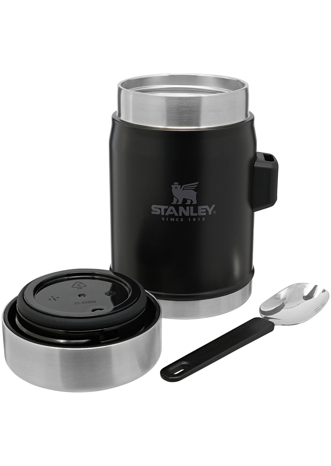 Stanley Legendary 14 Oz Food Jar + Spork Black
