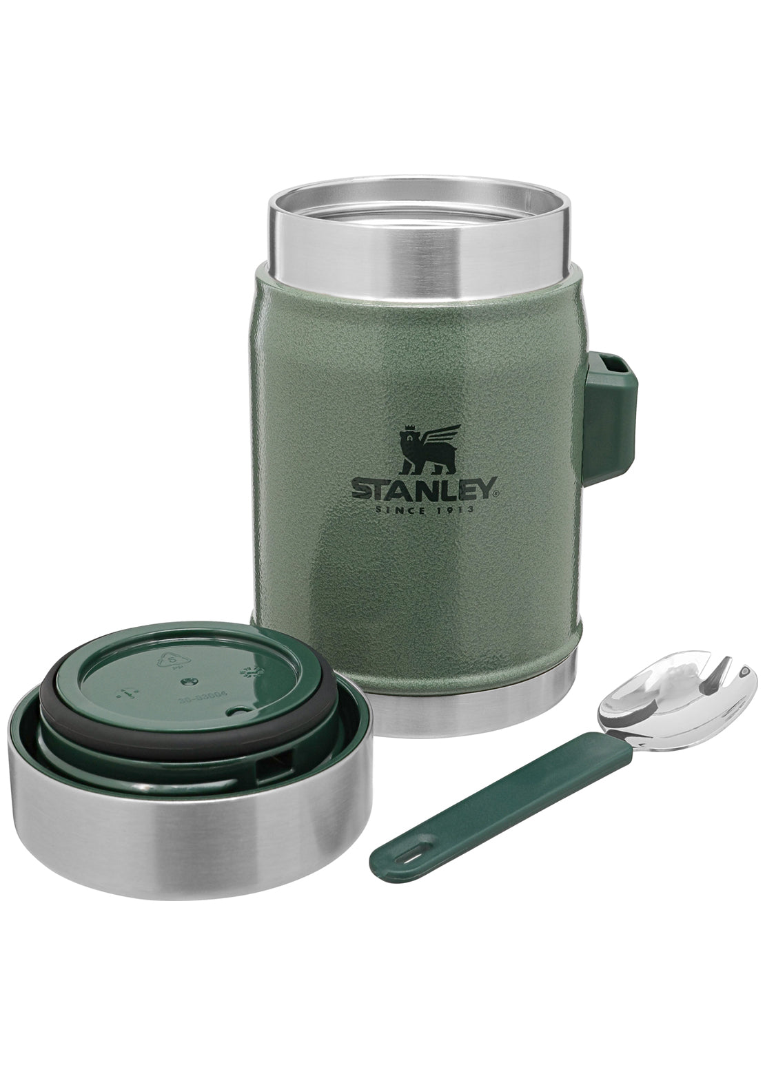Stanley Legendary 14 Oz Food Jar + Spork Hammertone Green