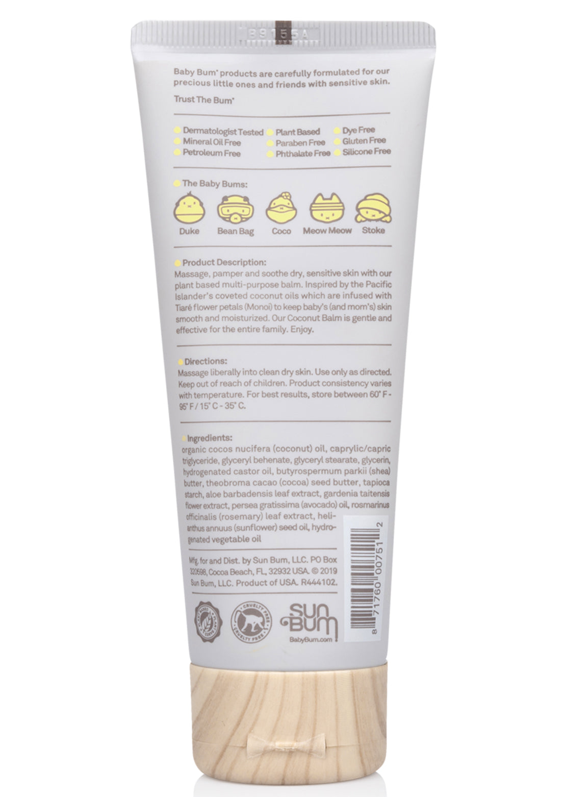 Sun Bum Baby Bum Coconut Balm Coconut