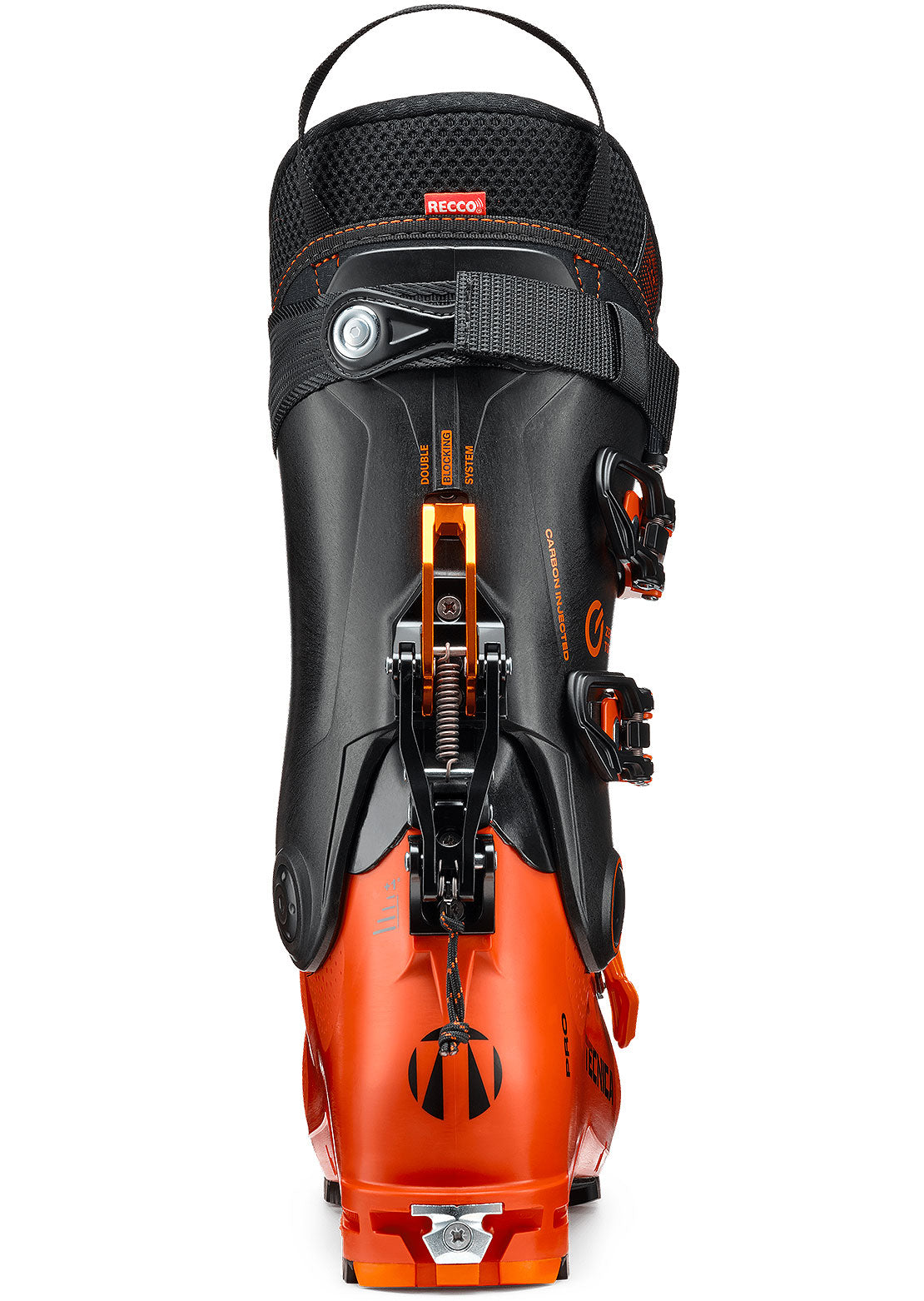 Tecnica Men&#39;s Zero G Tour Pro Ski Boots Black/Orange