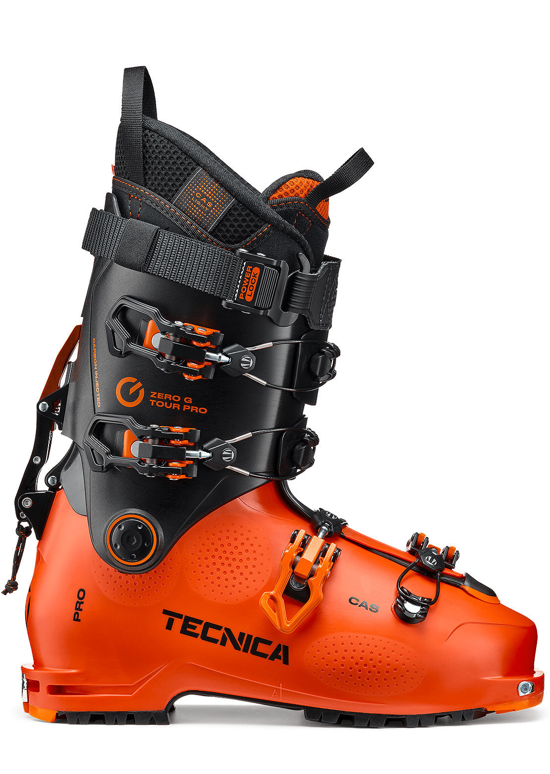 Tecnica Men&#39;s Zero G Tour Pro Ski Boots Black/Orange