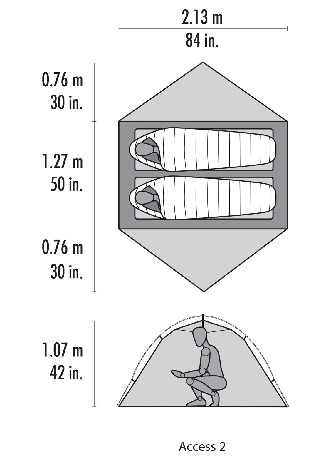 MSR Access 2 two-Person All Season Tent
