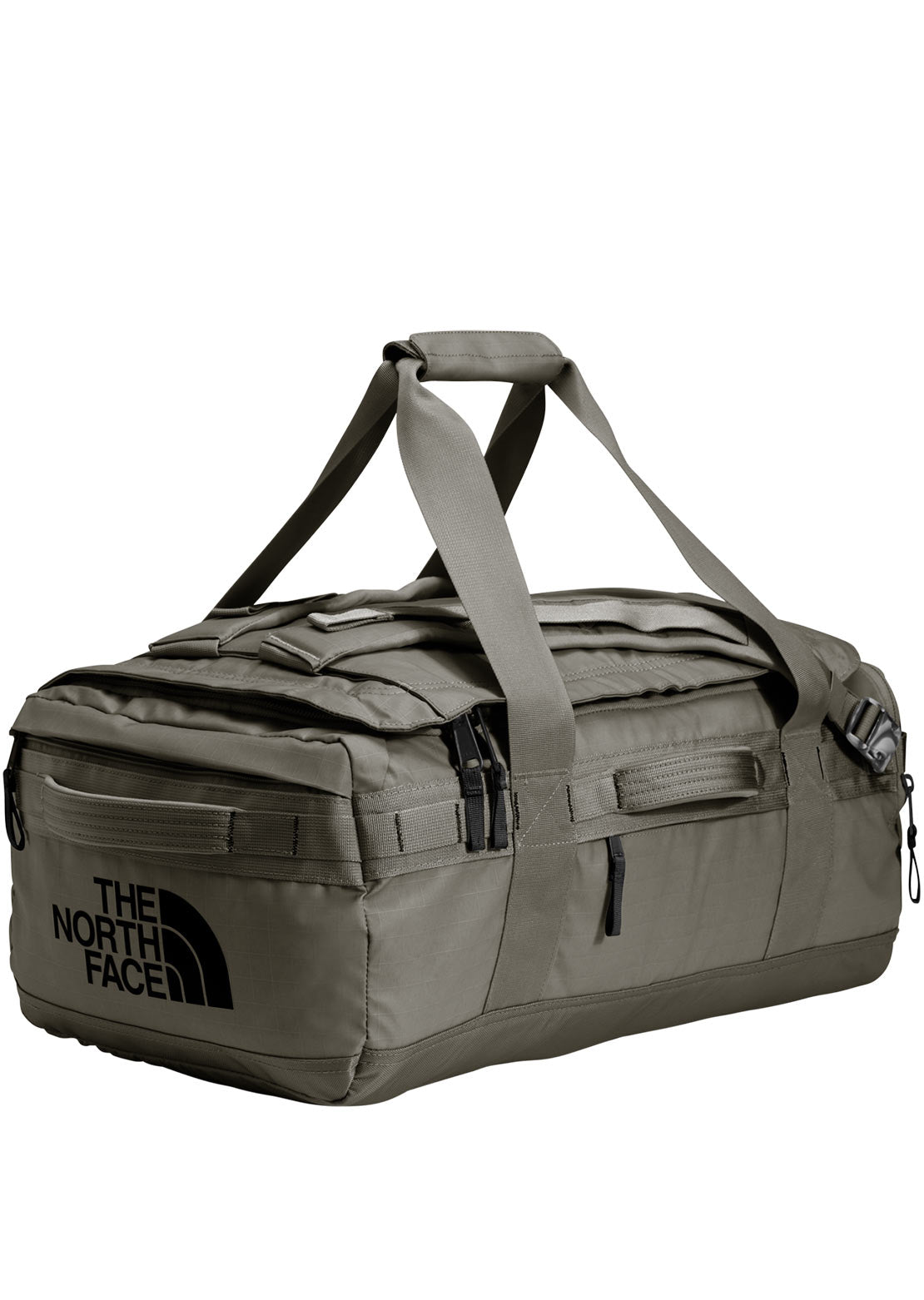 The North Face Base Camp Voyager 42L Duffel Bag New Taupe Green/TNF Black