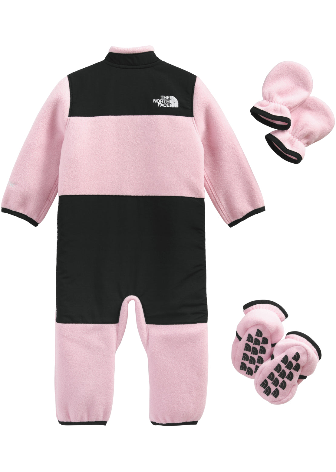 The North Face Infant Denali One-Piece Set Cameo Pink