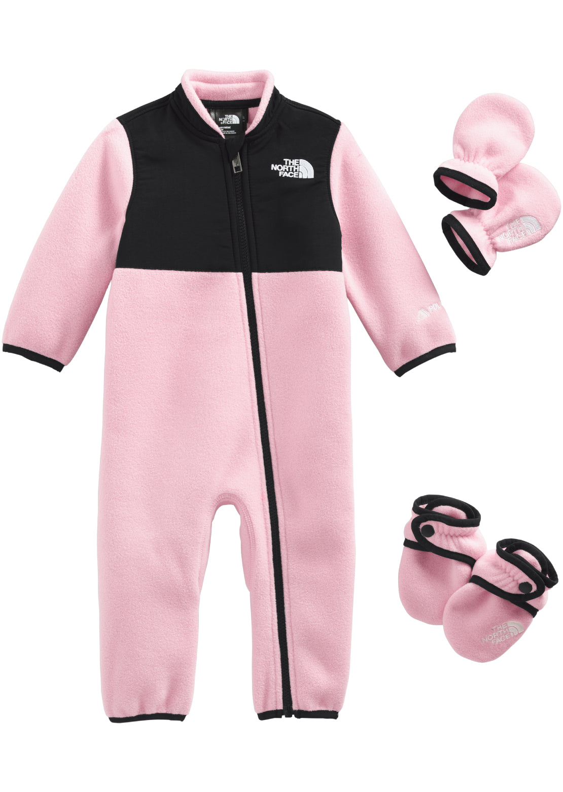 The North Face Infant Denali One-Piece Set Cameo Pink