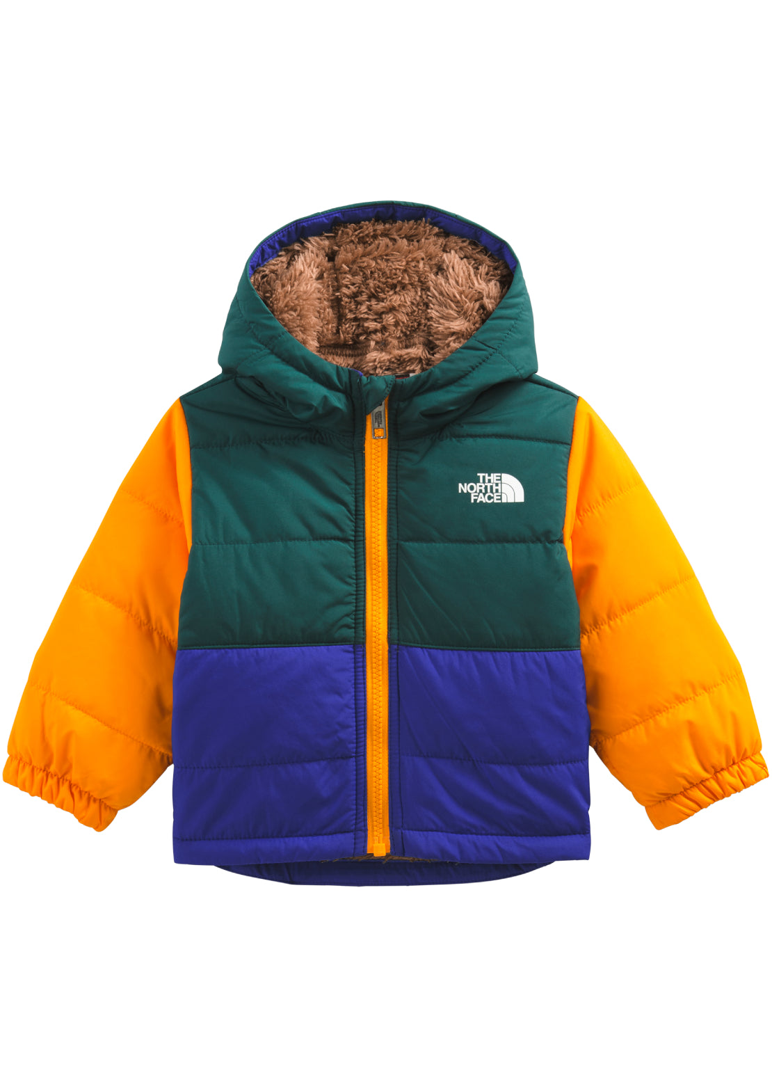 The North Face Infant Reversible Mount Chimbo Full Zip Hooded Jacket Ponderosa Green