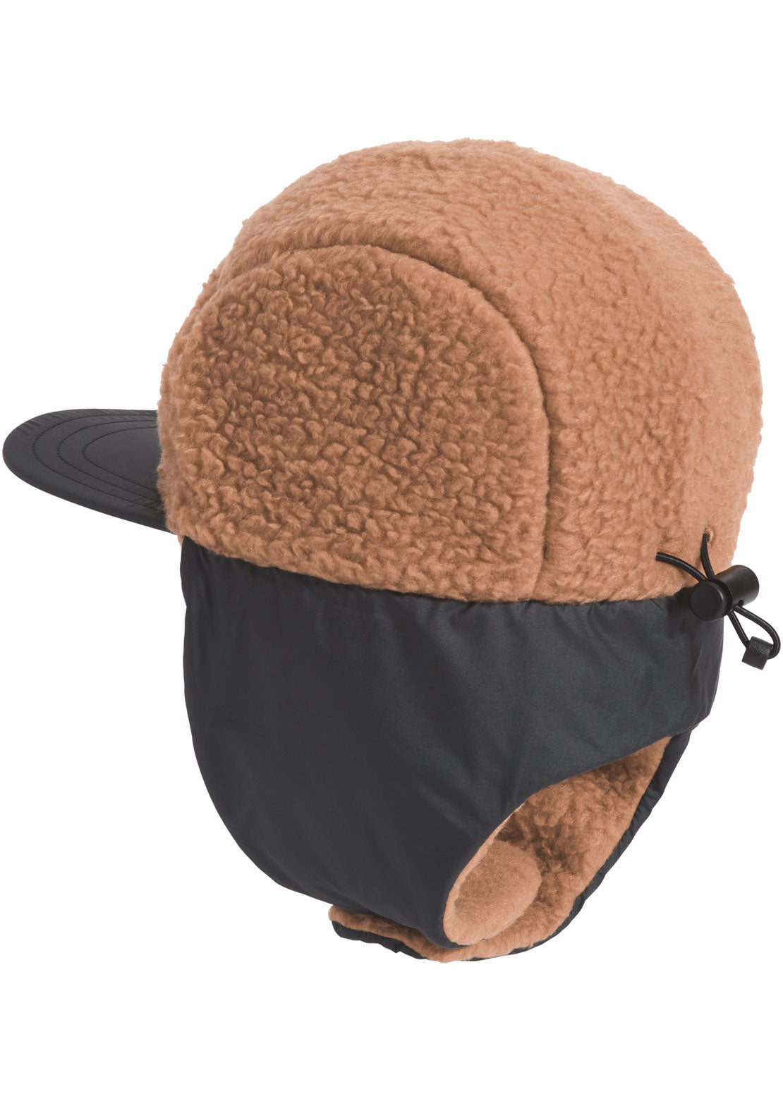 The North Face Junior Forrest Fleece Trapper Hat Toasted Brown/TNF Black