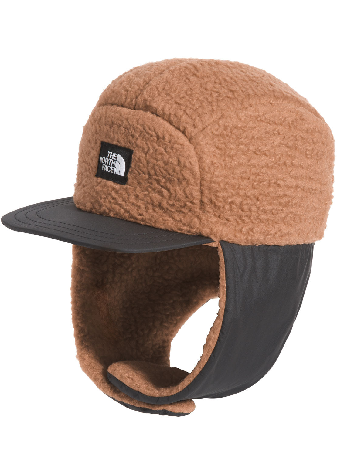 The North Face Junior Forrest Fleece Trapper Hat Toasted Brown/TNF Black