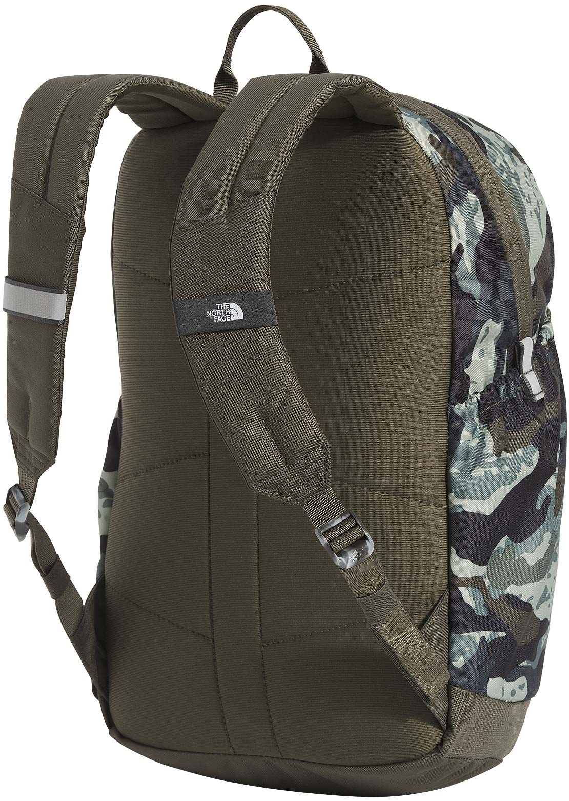 The North Face Junior Mini Recon Backpack New Taupe Green Never Stop Camo Print/New Taupe Green