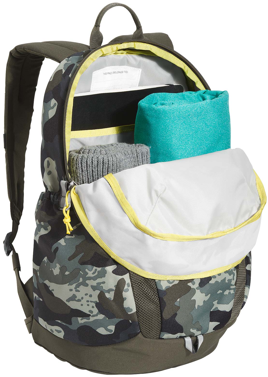 The North Face Junior Mini Recon Backpack New Taupe Green Never Stop Camo Print/New Taupe Green
