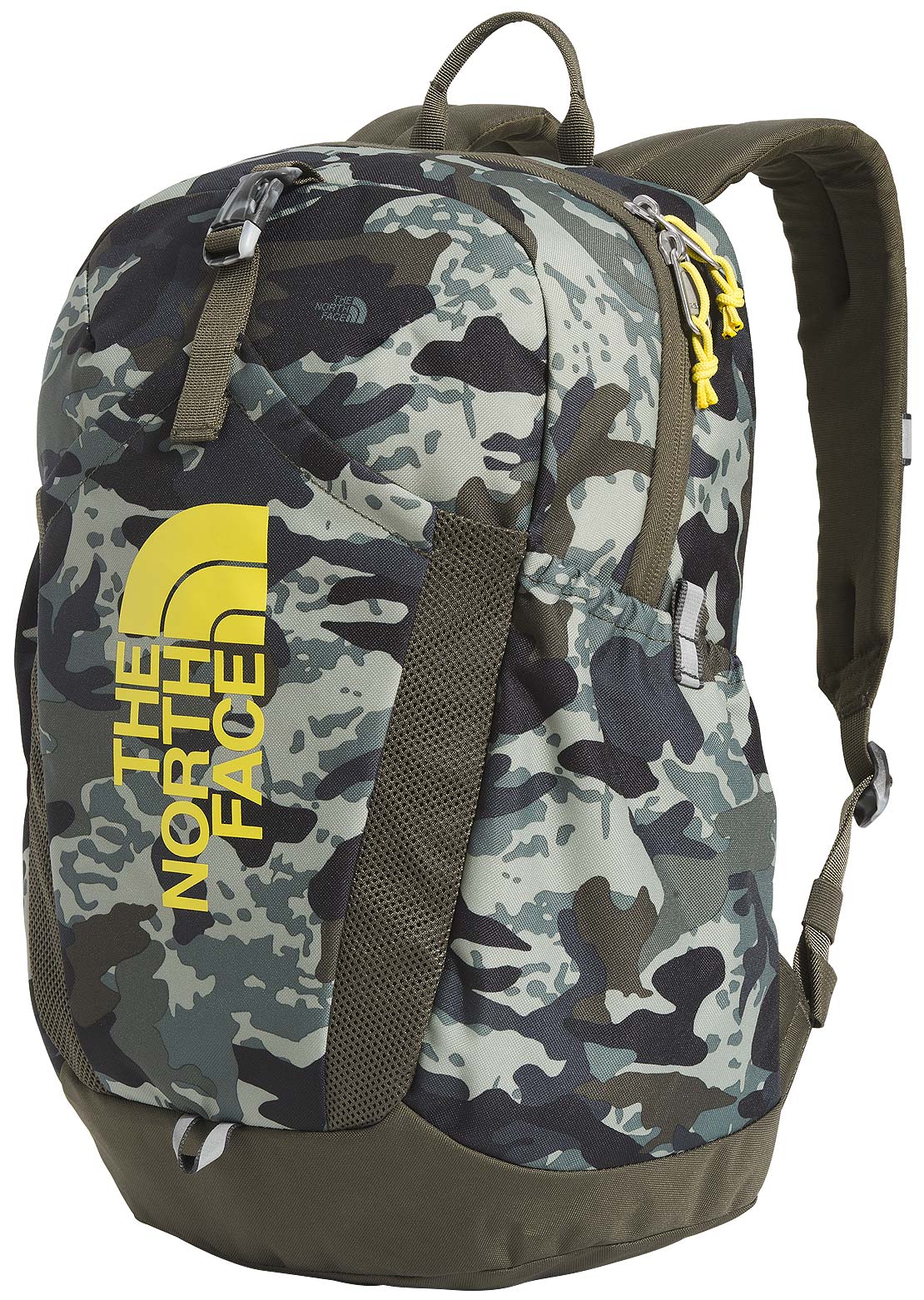 The North Face Junior Mini Recon Backpack New Taupe Green Never Stop Camo Print/New Taupe Green
