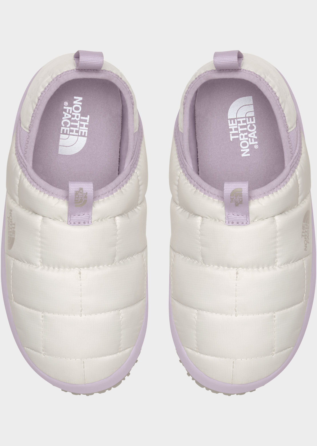 The North Face Junior ThermoBall Traction Mule II Slippers Gardenia White/Lavender Fog