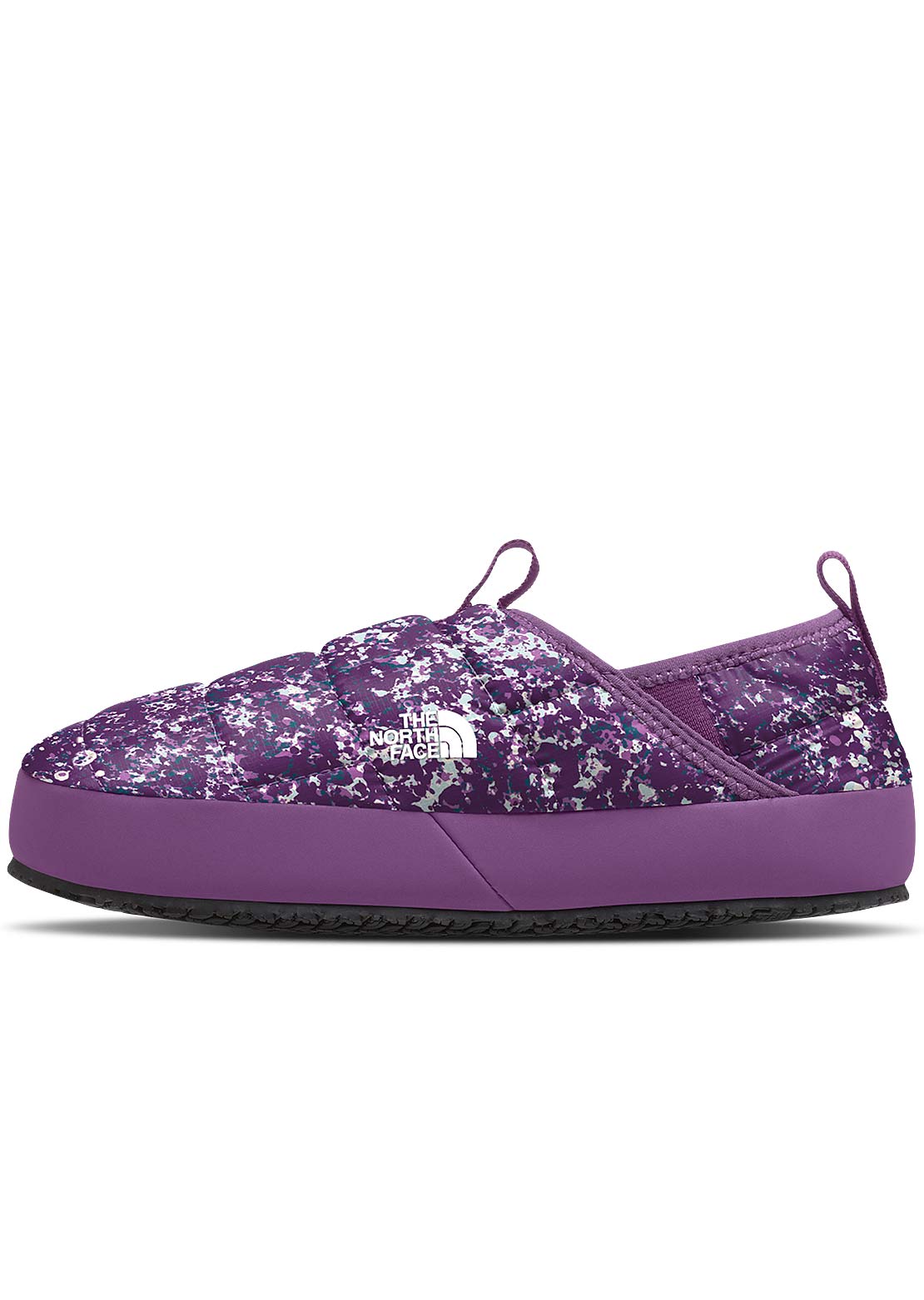 The North Face Junior ThermoBall Traction Mule II Slippers Gravity Purple Paint Spots Print/Gravity Purple