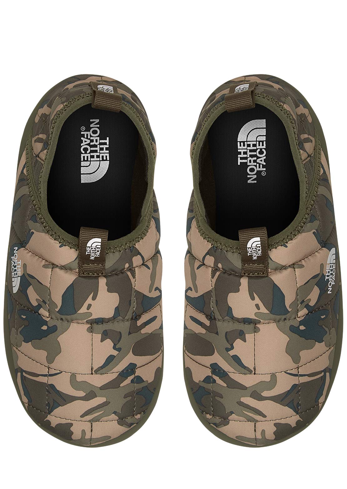 The North Face Junior ThermoBall Traction Mule II Slippers New Taupe Green Explorer Camo/New Taupe Green