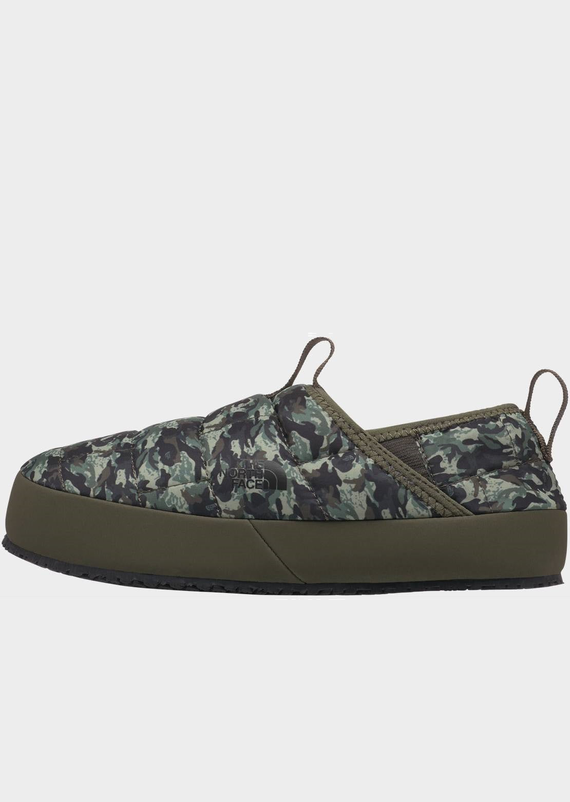 The North Face Junior ThermoBall Traction Mule II Slippers New Taupe Green Never Stop Camo Print/New Taupe Green