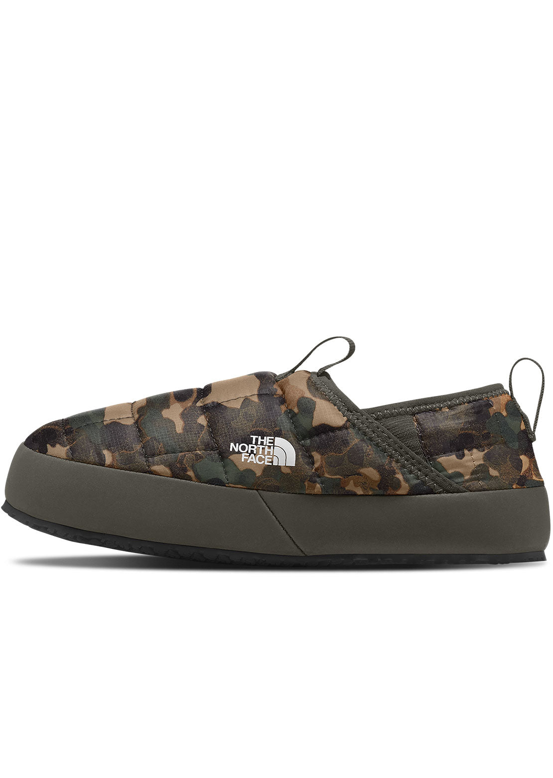 The North Face Junior ThermoBall Traction Mule II Slippers Utility Brown Camo Texture Print/New Taupe Green